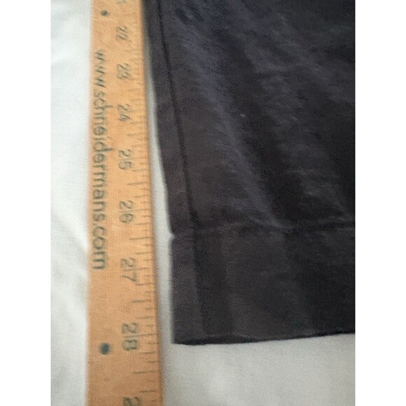 Briggs Linen Blend Wide Leg Pants Size M Black Beachy Lagenlook Boho Festival - Picture 14 of 16